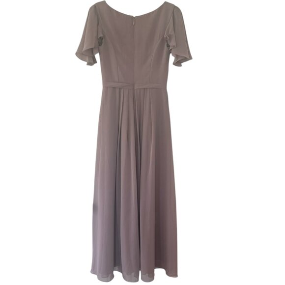 Azazie NWT‎ Alexa Junior Bridesmaid Dress Dusk Size J12 - Picture 2 of 4